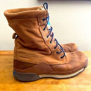 COLUMBIA BUGABOOT WATERPROOF 100 GRAIN TAN BOOTS BM3871-242 OMNI HEAT Sz 11.5